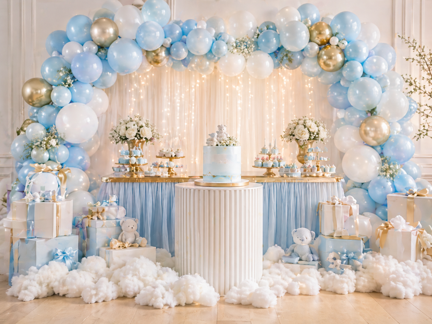 Decoración personalizada para descubrir si será niño o niña